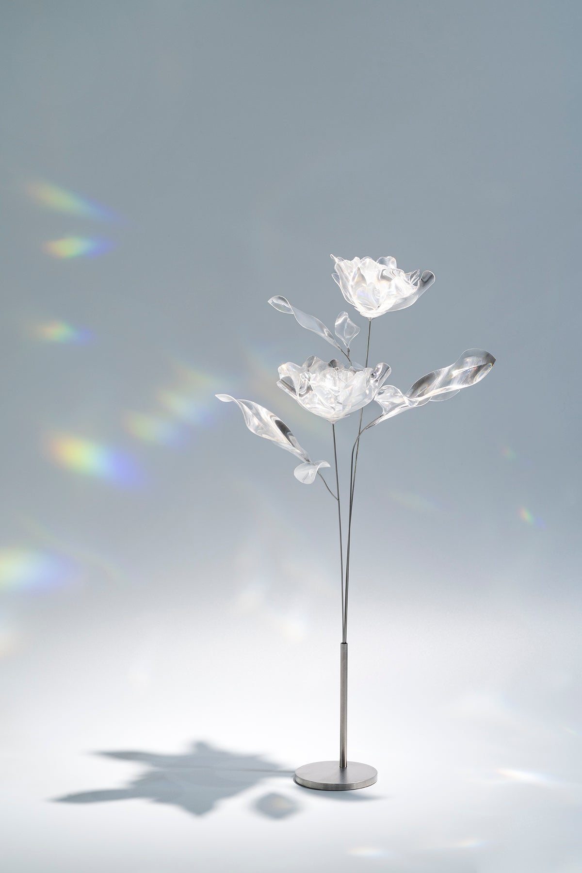 Prism Flower #3 / Set-No.06　Peony + Metal Vase