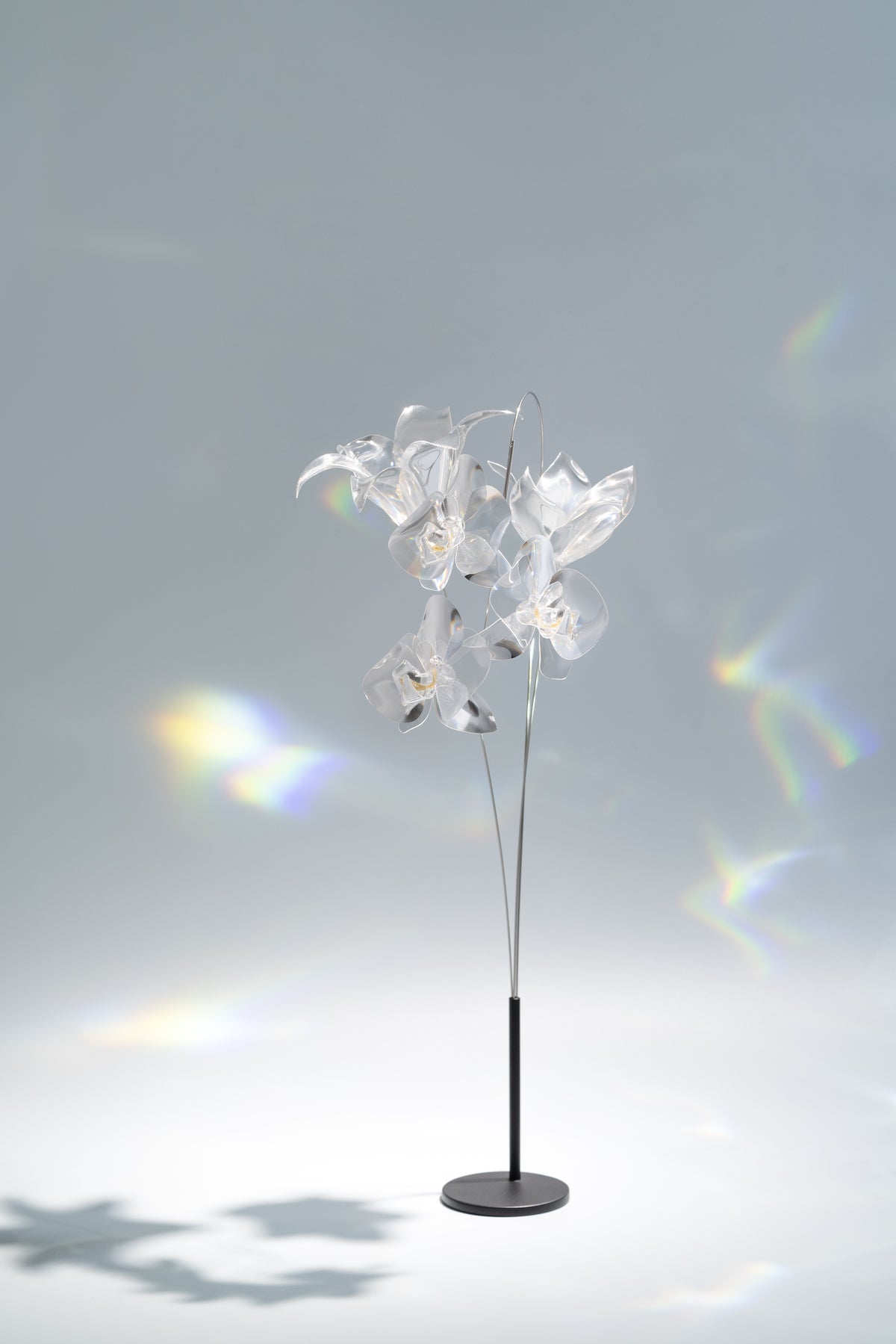 Prism Flower #3 / Set-No.01　Kocho-ran / Lily / Kikyo + Metal Vase